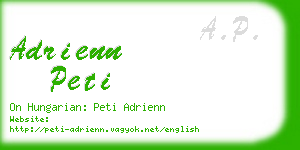 adrienn peti business card